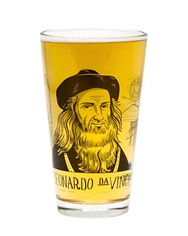 Leonardo DaVinci Pint Glass