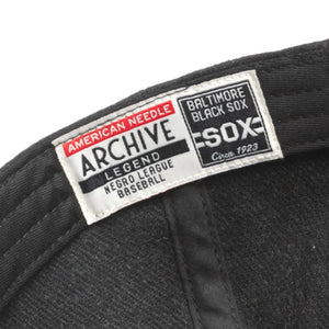 Vintage Baltimore Black Sox Baseball Cap in Black Inside view