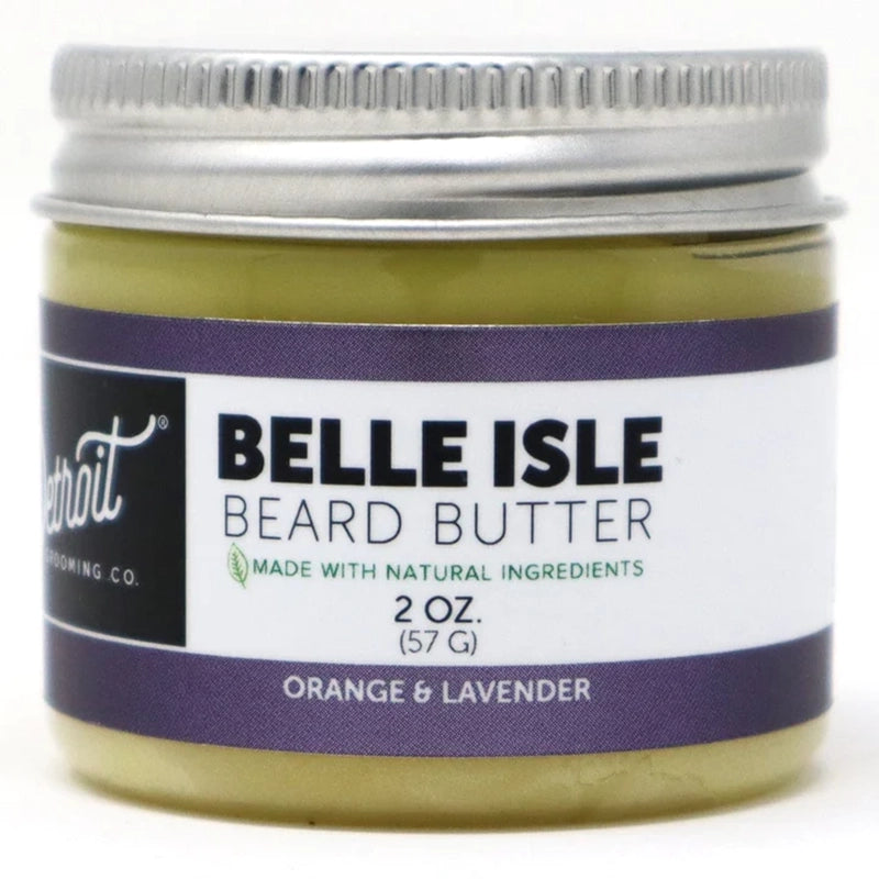 Detroit Grooming Co. Belle Isle Beard butter in 2oz jar