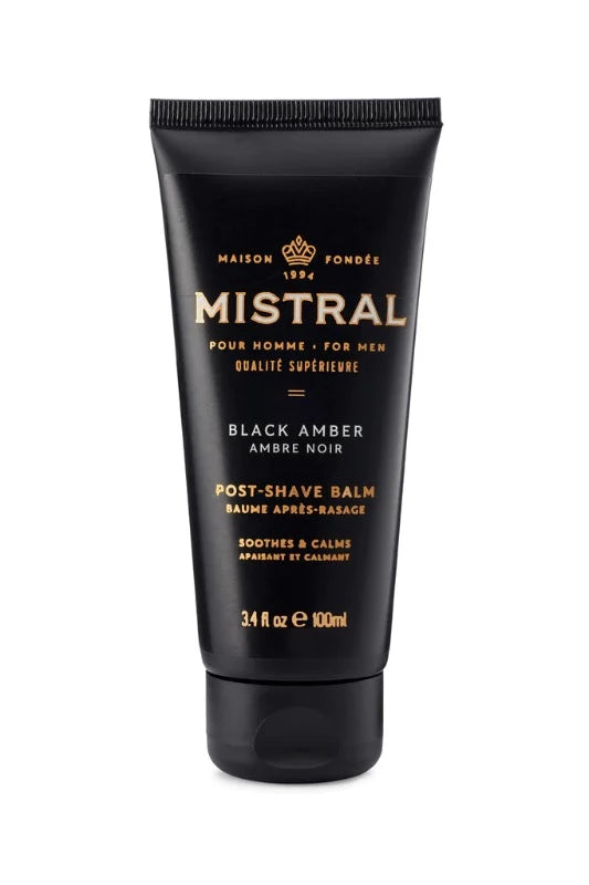 Mistral Black Amber Post Shave Balm front View