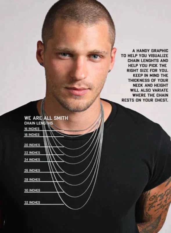 model picture wearing multiple necklaces to demonstrate different chain lengths
