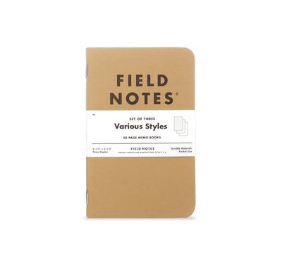 Field Notes 3-pack Plain Paper