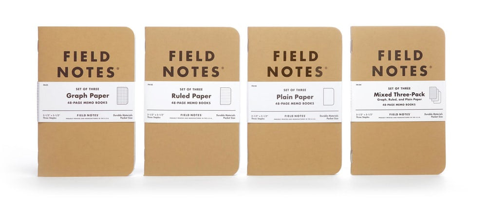 Field Notes 3-pack Mixed Three-Pack