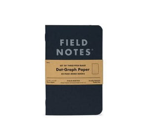 Field Notes Pitch Black Memo Book 3-Pack