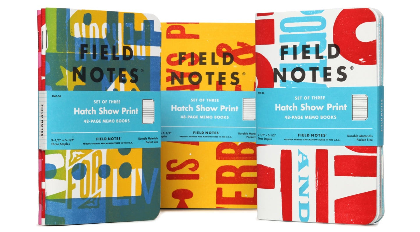 Field Notes Hatch Edition Notebooks spread out