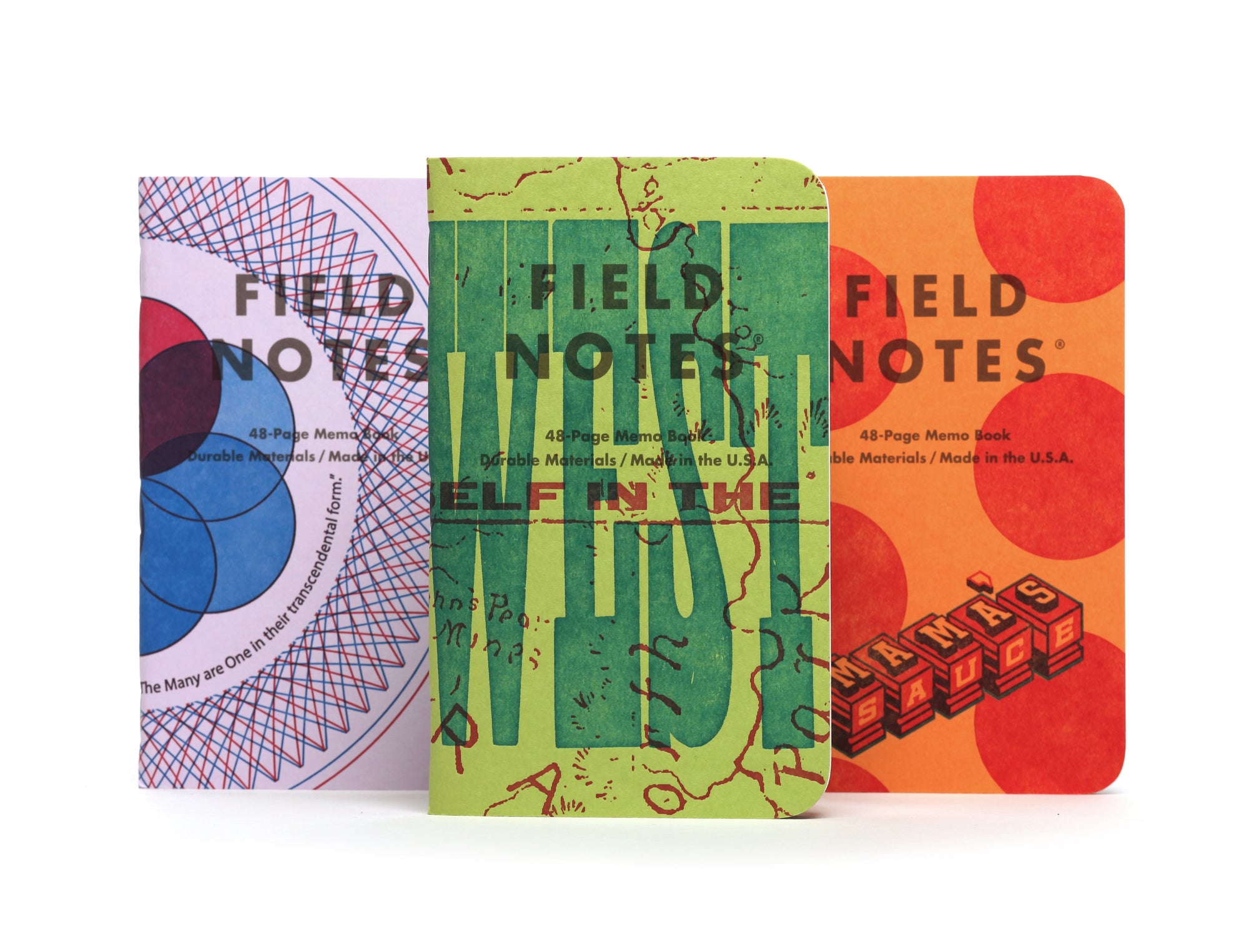 United States of Letterpress - Field Notes 3-pack