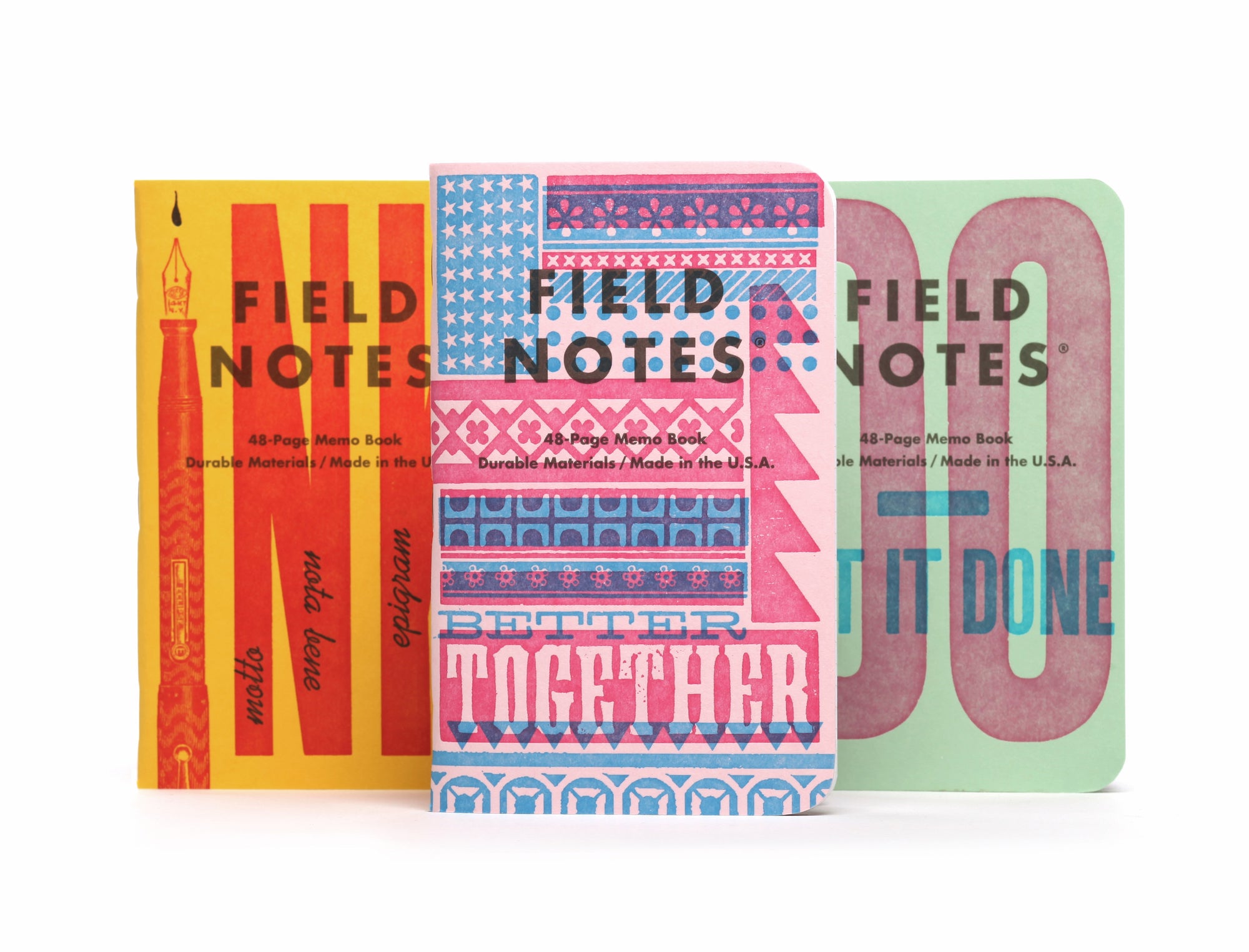 United States of Letterpress - Field Notes 3-pack