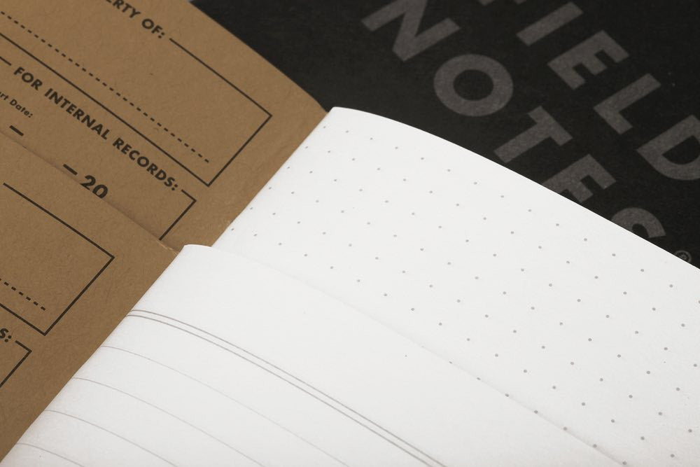 Field Notes 3-pack Pitch Black Memo Book