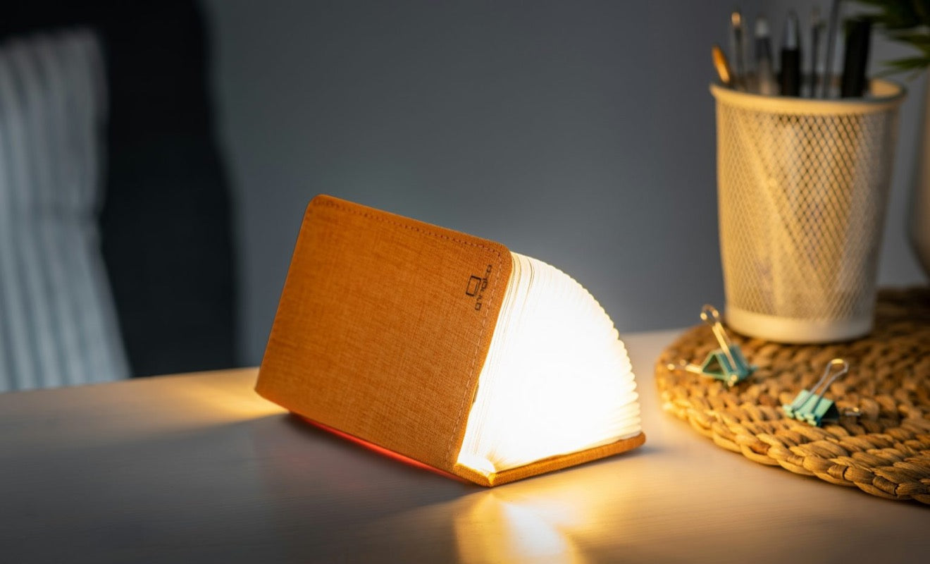 Linen Fabric Smart Book Lamp