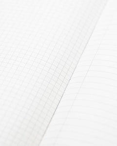 Architecture Notebook, inside showing grid and ruled pages