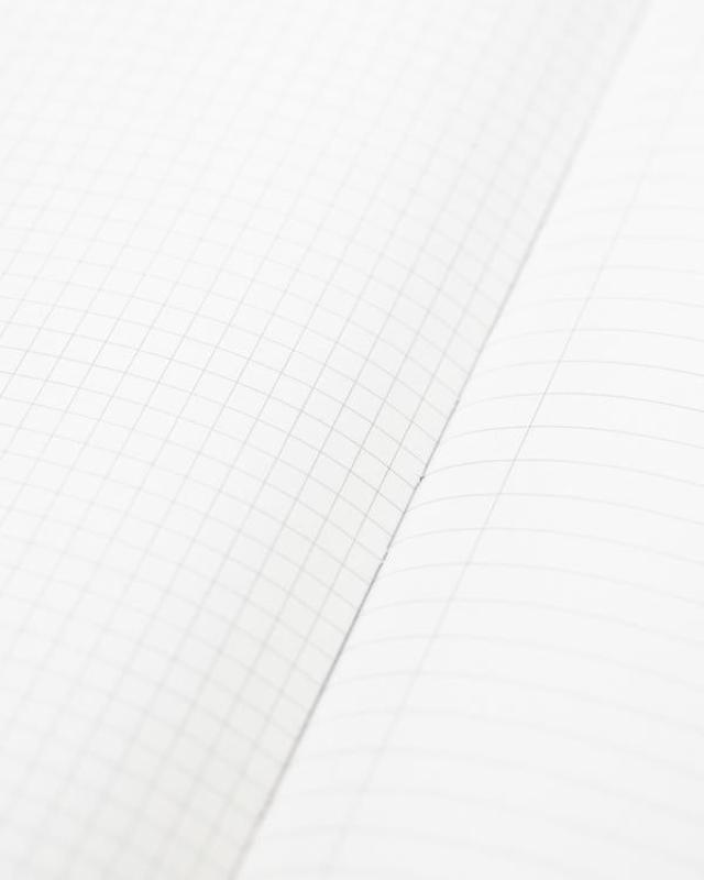 Architecture Notebook, inside showing grid and ruled pages