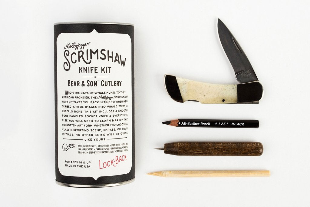 BEAR & SON™ KNIFE + SCRIMSHAW KIT