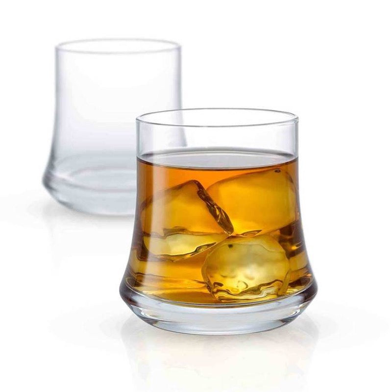 Cosmos Crystal Whiskey Glasses -12.5 oz Old Fashion  - Set of 2