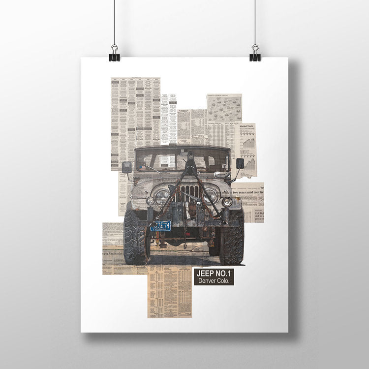 Jeep No.1 11x14 Unframed Print