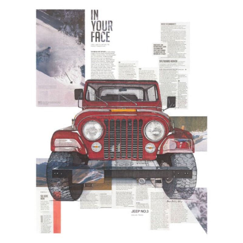 Adam Ambro Poster Print size 11X14 of Jeep No3 close up