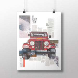 Adam Ambro Poster Print size 11X14 of Jeep No3