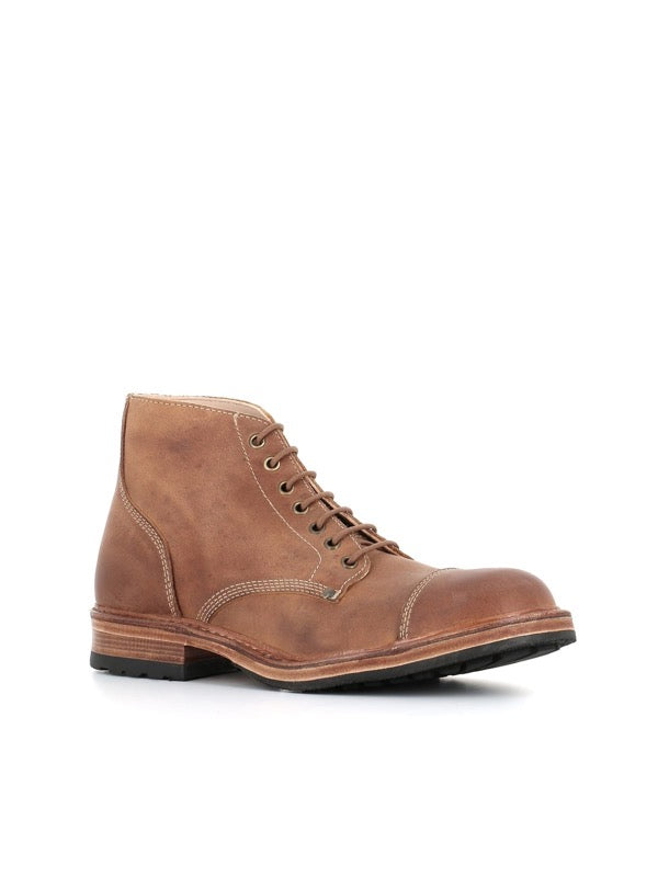 Astorflex Legendflex Cap Toe Boot in Oiled Tan Leather Side view