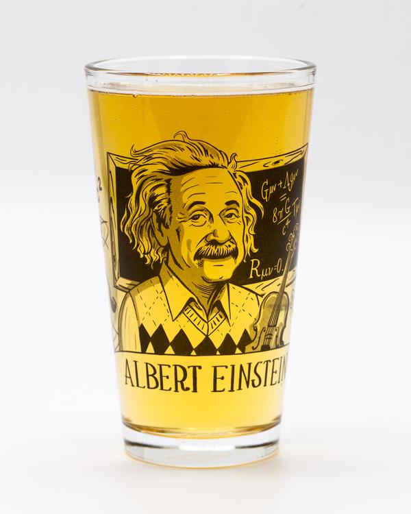 Albert Einstein Pint Glass