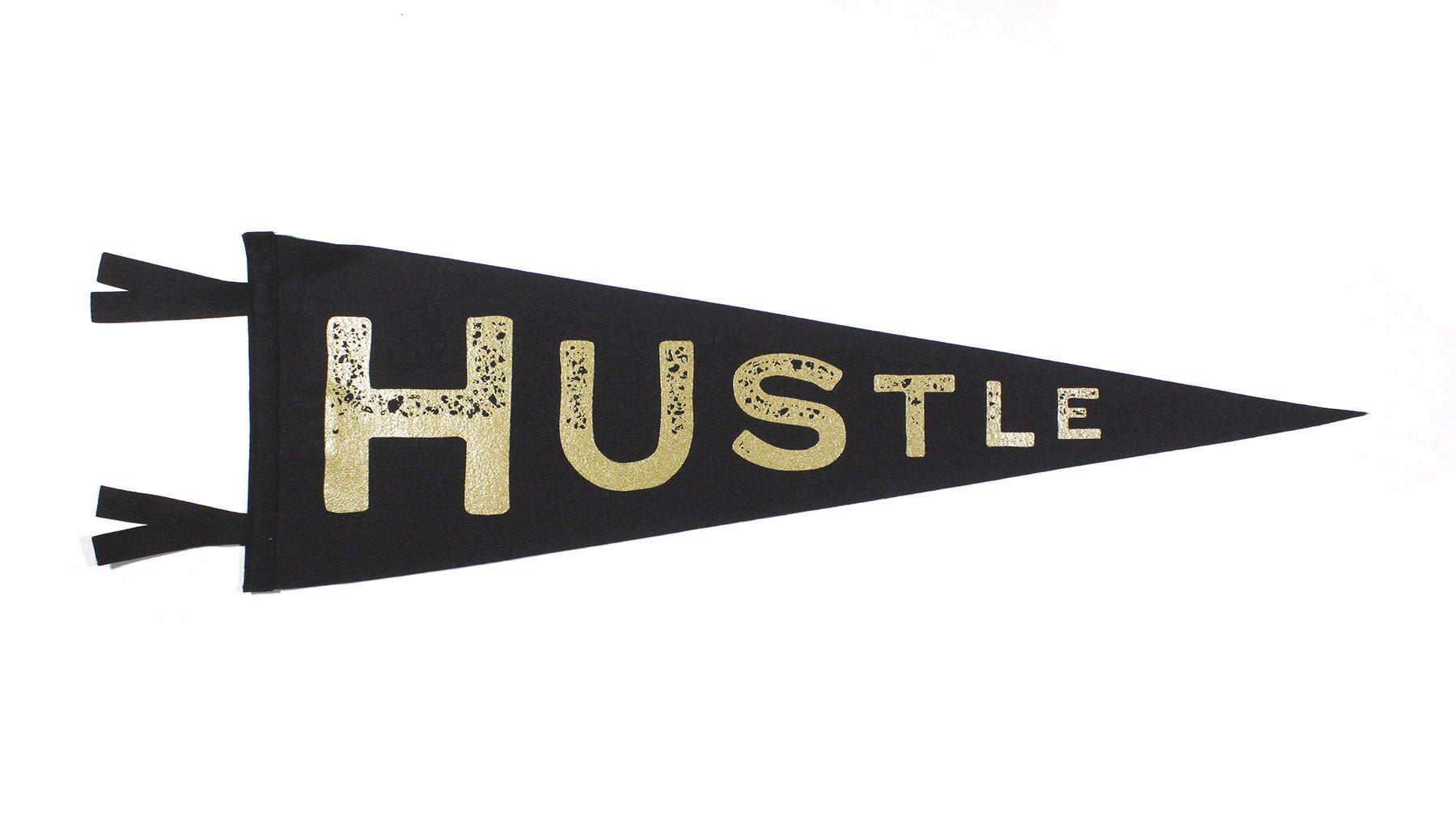 Hustle Pennant - Black/Gold
