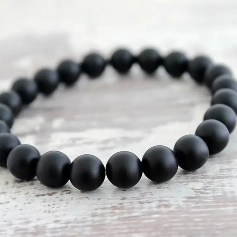 Matte Black Onyx Men's Bracelet