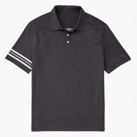 Fair Harbor Midway polo In grey stripe Flat lay View