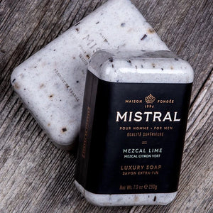MISTRAL MEXZCAL LIME SOAP BAR UNWRAPPED