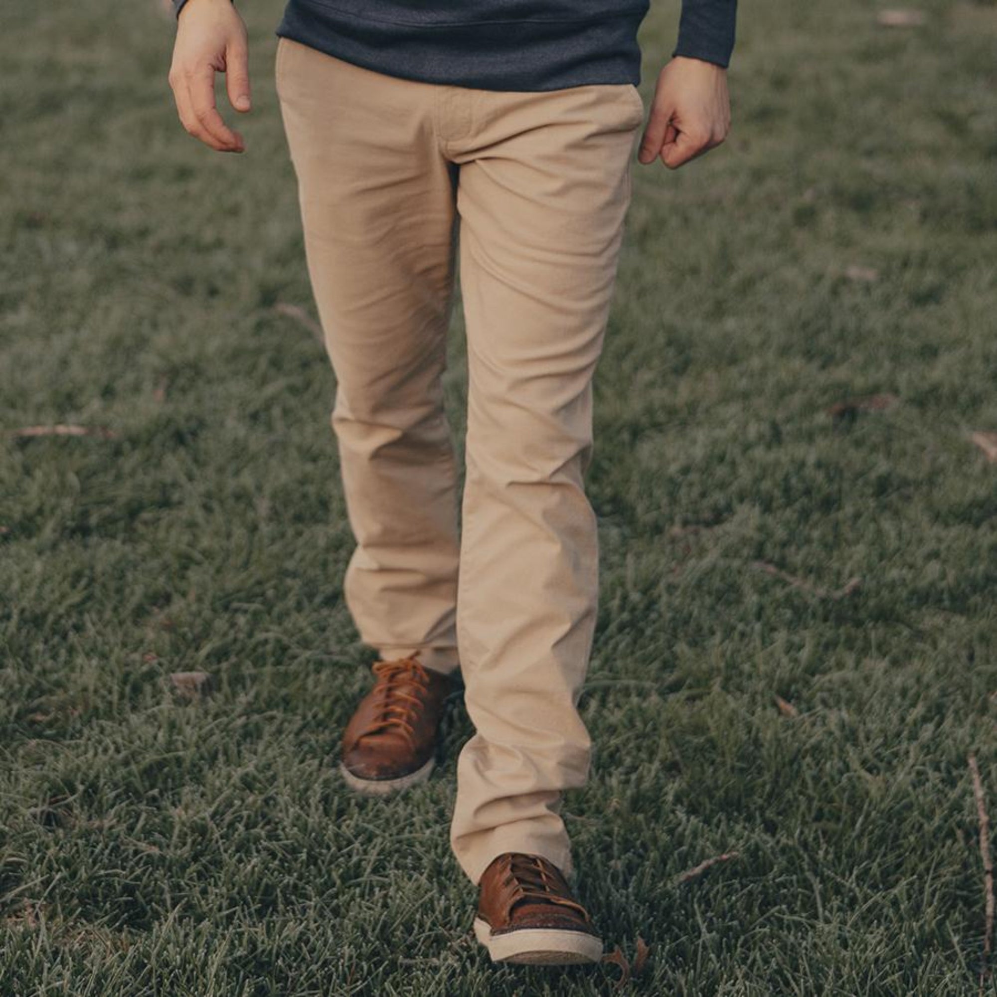 The Normal Stretch Khaki on walking model