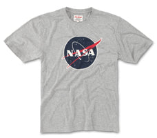 Nasa Logo T-shirt In Heather Grey Flat lay view