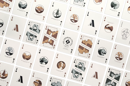 National Park Playing Cards  expanded view of the individual cards