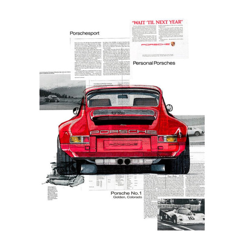 Adam Ambro poster print of Porsche No. 1  close up