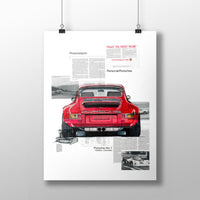 Adam Ambro poster print of Porsche No. 1