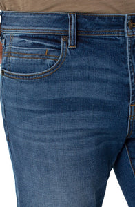 Liverpool Regent Relaxed Straight Jeans in Pembroke Wash close up detail View