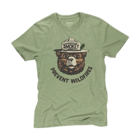 The Landmark Project Retro smokey Bear tee in cactus Green