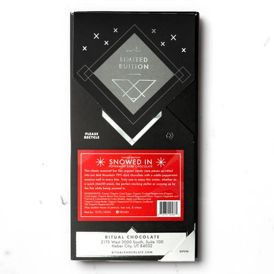 Snowed In Peppermint Dark Chocolate Bar