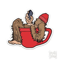 Sprouted Scribbles Yeti Latte Sticker