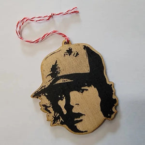 Letter Craft Dustin laser Engraved wood ornament