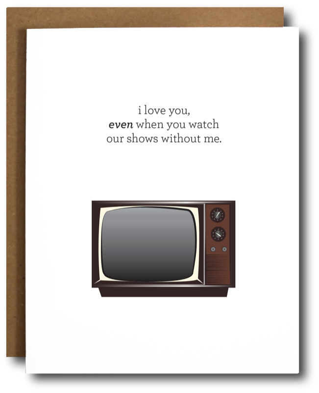 TV Shows Love Card