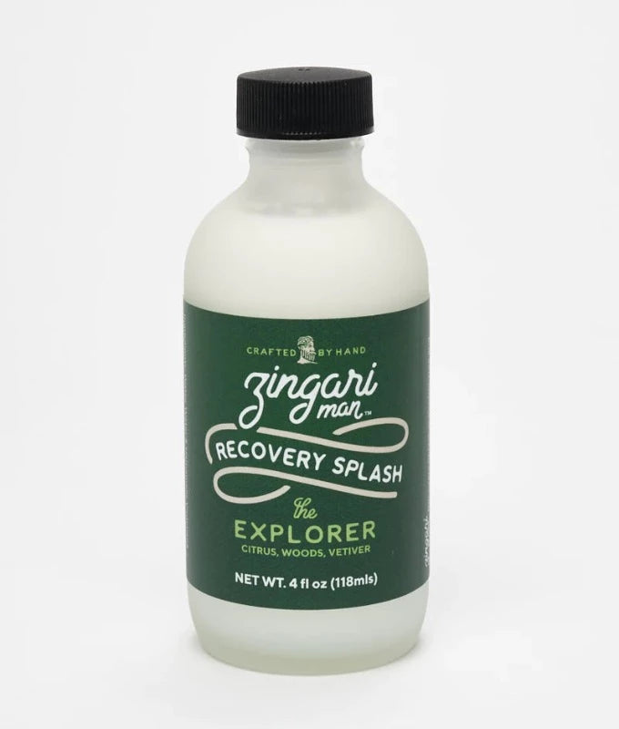 Zingari Man Recovery Splash in the Explorer Scent 4oz bottle