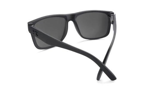 Knockaround Torrey Pines Black on Black Sunglasses back View