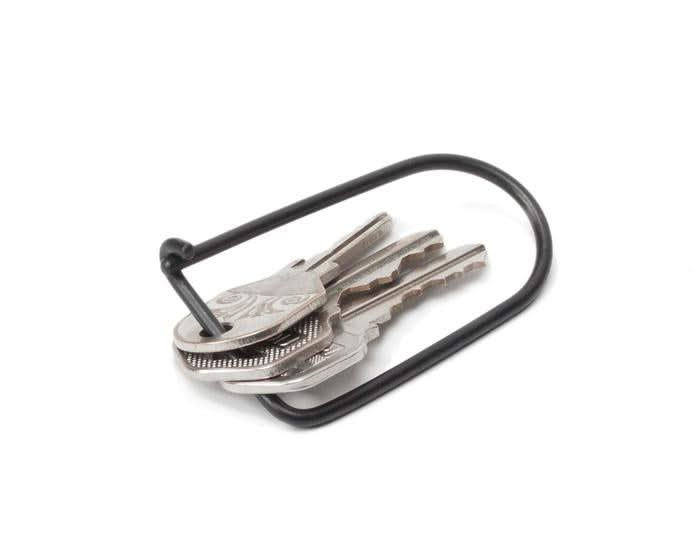 Wilson Key Ring-Carbon Black