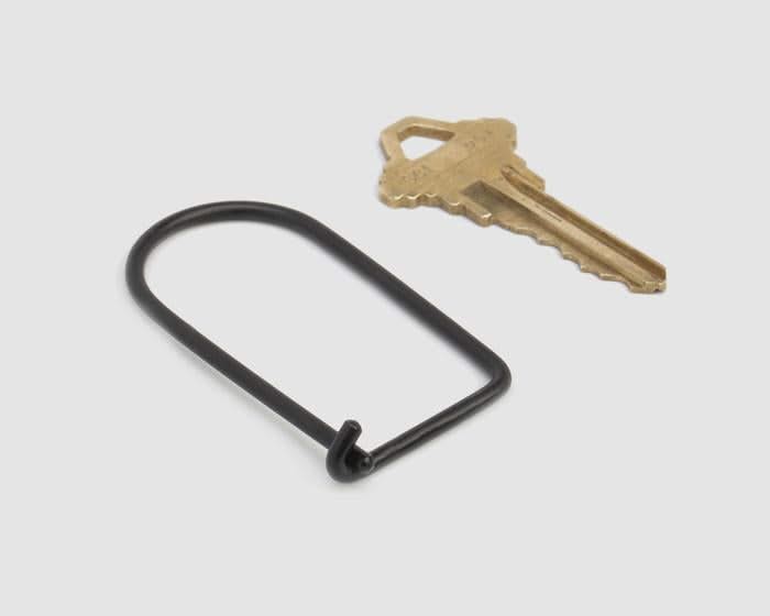 Wilson Key Ring-Carbon Black