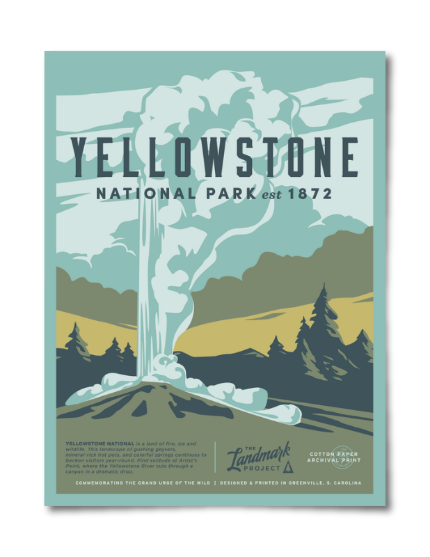 Yellowstone National Park- 12x16 Poster