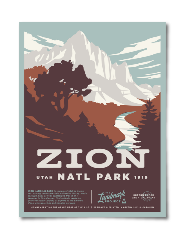 Zion National Park- 12x16 Poster