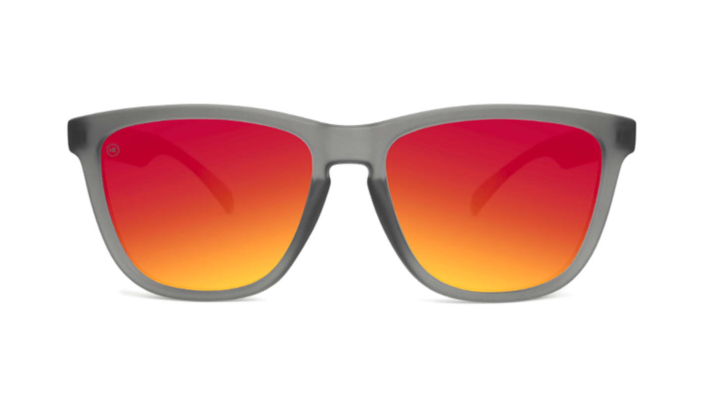 Knockaround Premiums - Frosted Grey / Red Sunset - Polarized