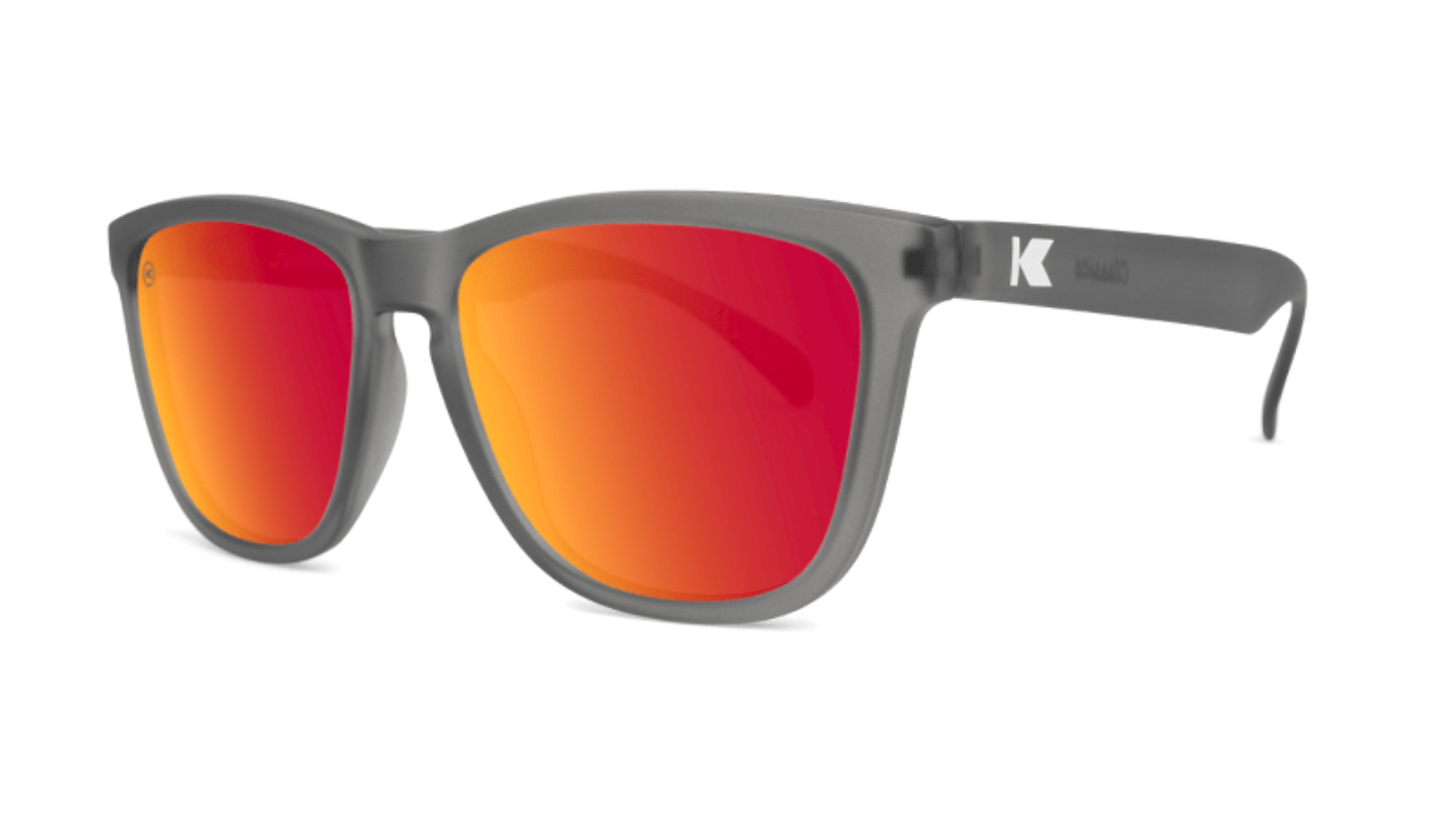 Knockaround Premiums - Frosted Grey / Red Sunset - Polarized