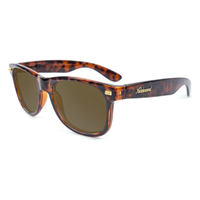 Fort Knocks sunglasses in tortoise shell with amber lenses, angled view, The Simple Man
