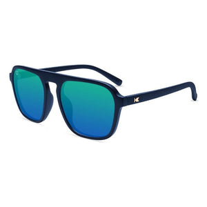 Pacific Palisades sunglasses in rubberized navy rider, angled view, The Simple Man
