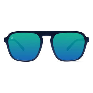 Pacific Palisades sunglasses in rubberized navy rider, front view, The Simple Man