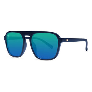 Pacific Palisades sunglasses in rubberized navy rider, angled view, The Simple Man