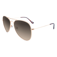 Mile Highs sunglasses in Vegas Velour with amber lenses, angled view, The Simple Man
